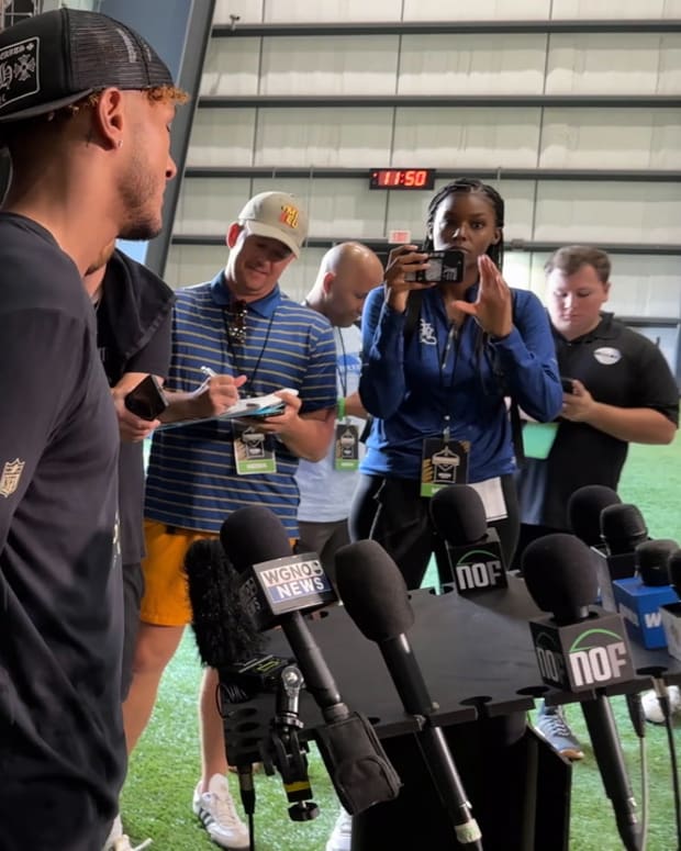 Alontae Taylor Interview - Saints Training Camp, Day 4